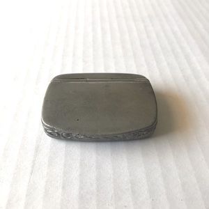 Rare Antique Pewter Snuff Box